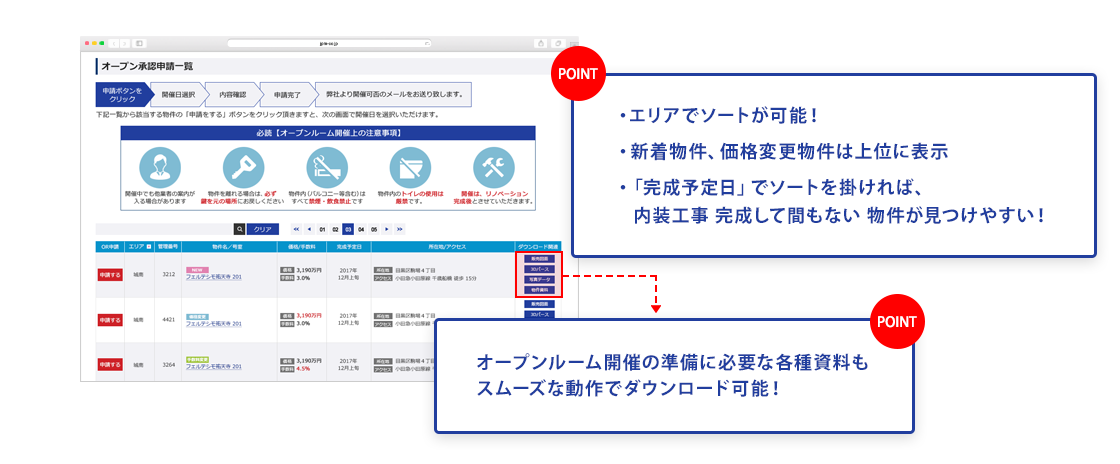 サイト利用方法 セルフ内見実施中 リノベーション住宅 中古マンションならジャパンプライムムーバ